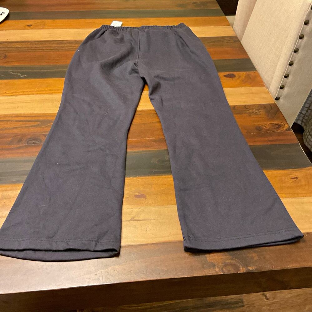 Billabong Wave Runner Women's Gray Knit Flare Pants L Pull On Elastic Waist